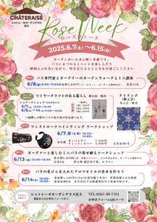 ＲｏｓｅＷｅｅｋ　2025.6.7〜6.15まで