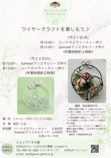 ワイヤークラフトを楽しもう♪